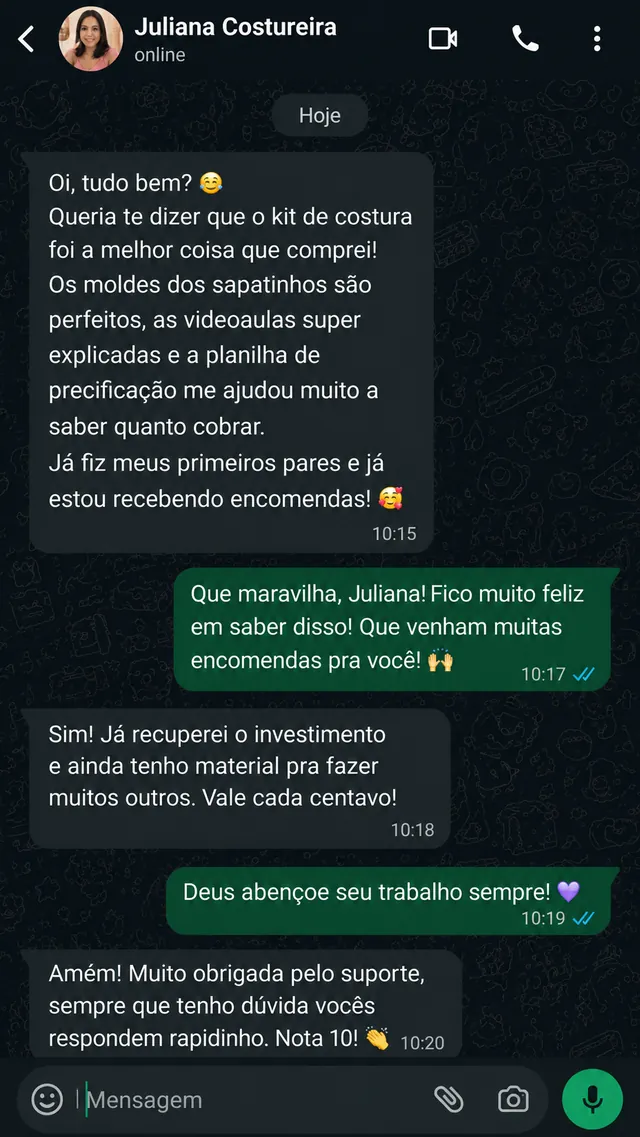 Depoimento de aluna 5